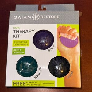 GAIAM Restore Hand Therapy Kit - Purple, Green, Black